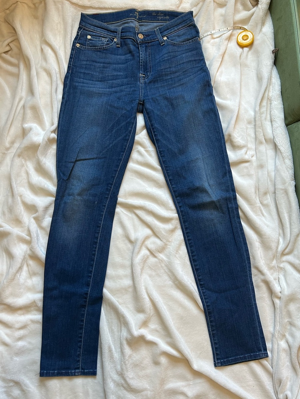 7 For all Mankind Women's Slim Cigarette Jeans in Size 27